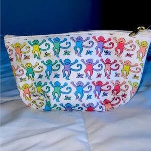BRAND NEW UNUSED Roller Rabbit Rainbow Monkey Pouch